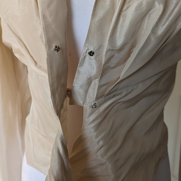 Vintage Silk Kay Unger wrap blouse- Size 2 NWT - Picture 8 of 10